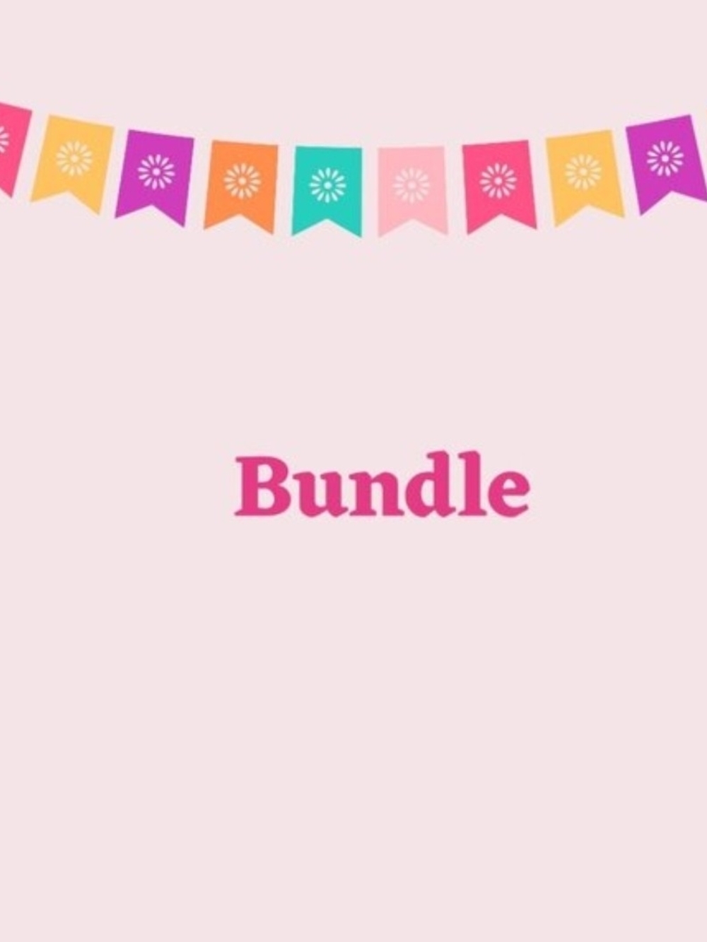 Bundle Party Banner Flags - Multi-Color - Picture 1 of 1